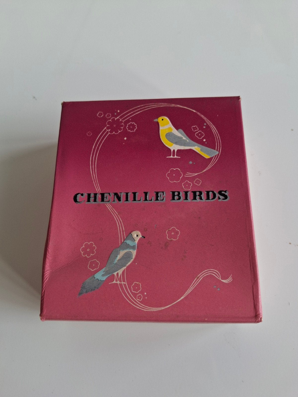 Vintage Chenille birds, Ophalen of Verzenden
