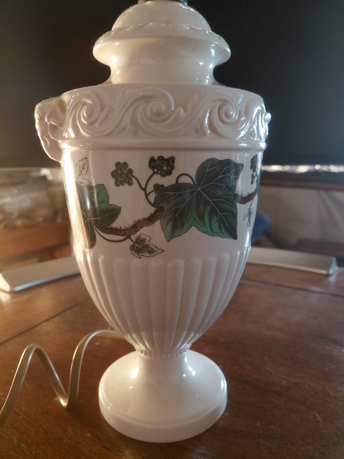 Wedgwood Barlaston Ivy Tafellamp - Vintage Keramiek, Ophalen of Verzenden