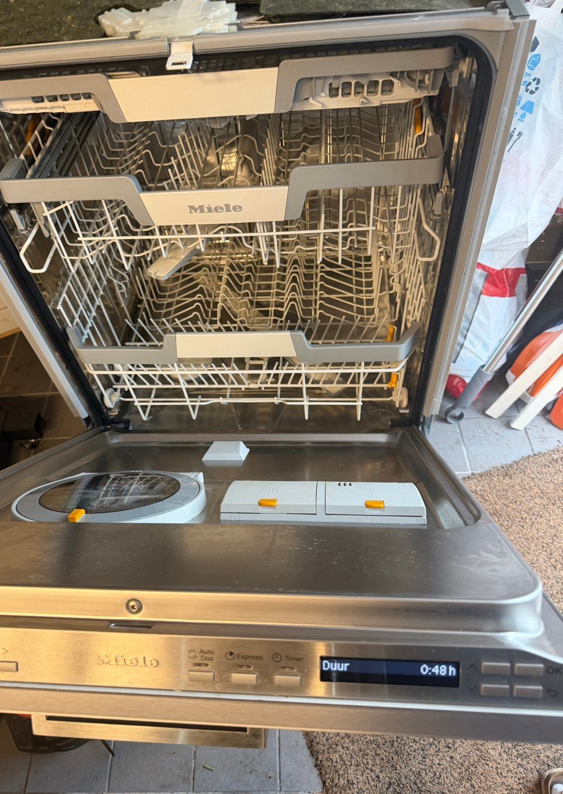 INBOUW MIELE met POWERDISK/autodos G7162SCVI WiFI, Witgoed en Apparatuur, Ophalen, Energieklasse A of zuiniger, Minder dan 10 liter