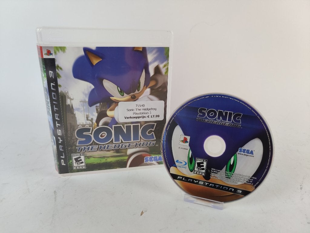 Sonic the hedgehog Playstation 3 - zonder boekje || €17.99, Avontuur en Actie, 1 speler, Ophalen of Verzenden, Zo goed als nieuw
