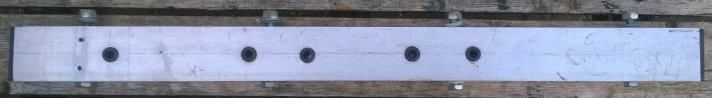 Lichtbalk voor spots (75 x 6 x 4 cm) 4 montagepunten, Muziek en Instrumenten, Gebruikt, Instrumentstandaard, Licht of Laser, Ophalen of Verzenden