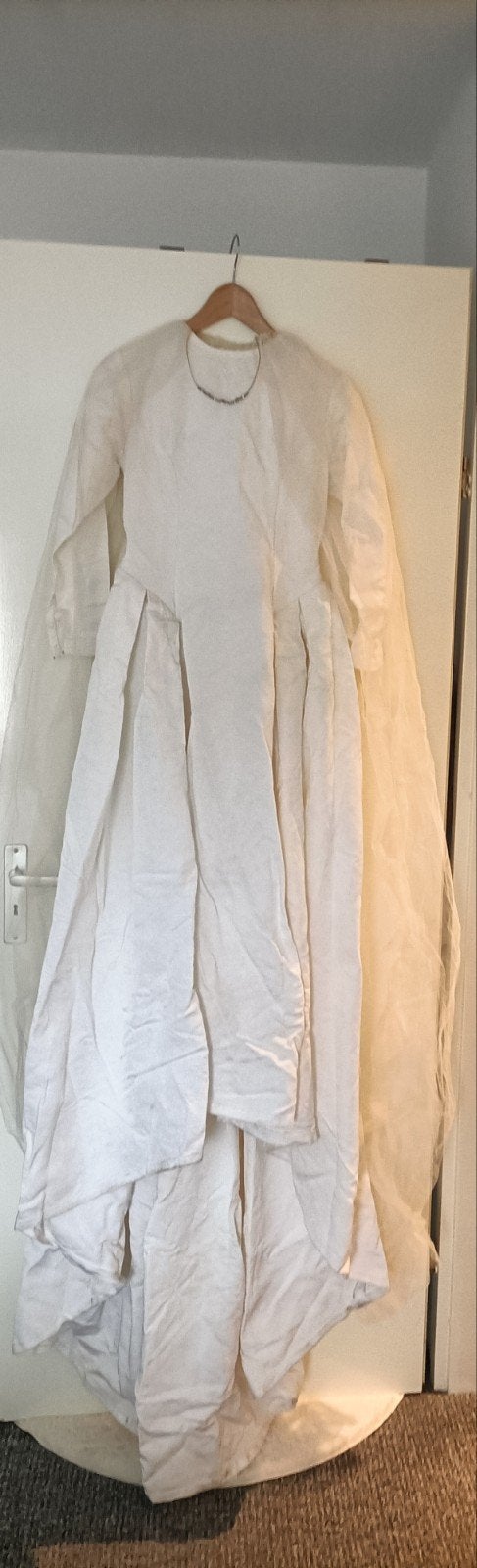 Trouwjurk jaren 50 Vintage, Kleding | Dames, Trouwkleding en Trouwaccessoires, Ophalen, Gedragen, Wit, Trouwjurk