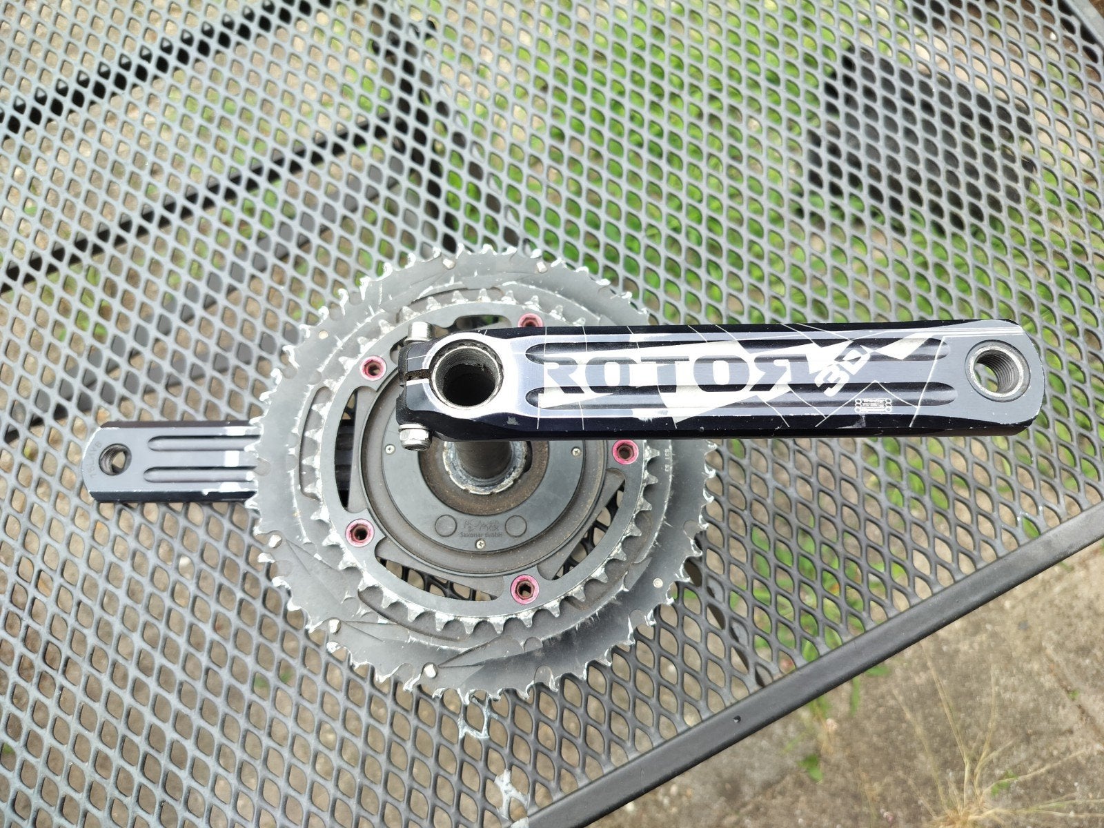 SRAM ROTOR Crankstel 39/53 met werkende powermeter, Gebruikt, Racefiets, SRAM, Aluminium