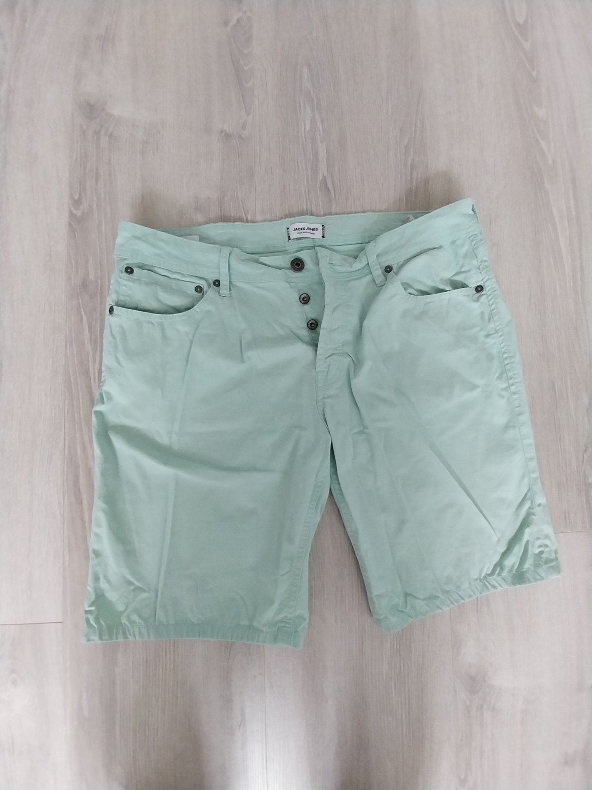 Jack & Jones Heren Shorts - Maat L, Kleding | Heren, Broeken en Pantalons, Maat 52/54 (L), Ophalen of Verzenden, Gedragen, Groen