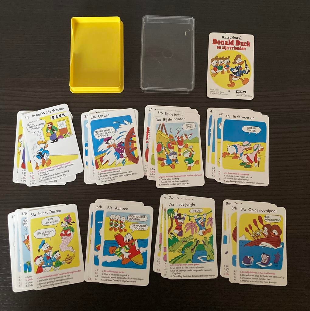 Vintage Hema Donald Duck kwartet, Ophalen of Verzenden, Donald Duck, Gebruikt, Beeldje of Figuurtje