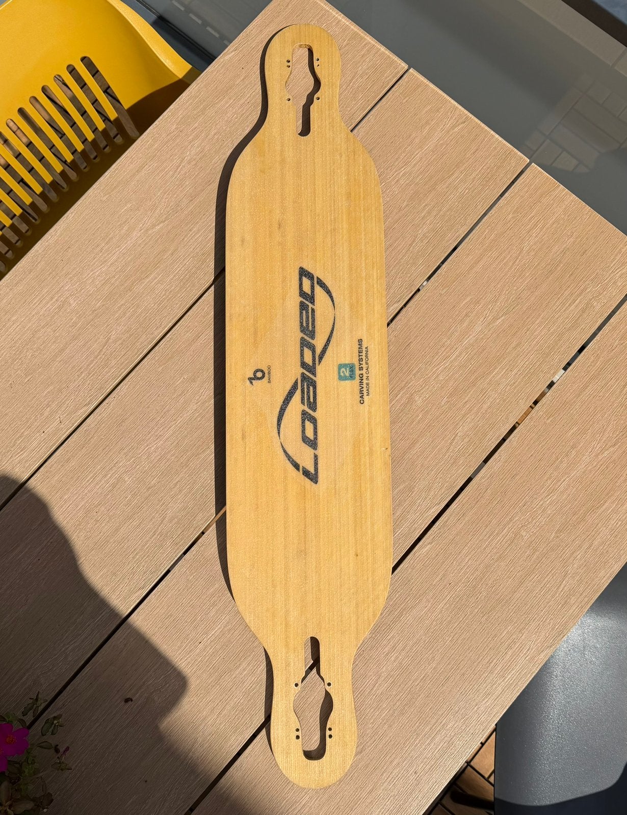 Loaded Dervish Bamboo Flex 2 Longboard Deck, Ophalen of Verzenden, Zo goed als nieuw, Skateboard, Longboard