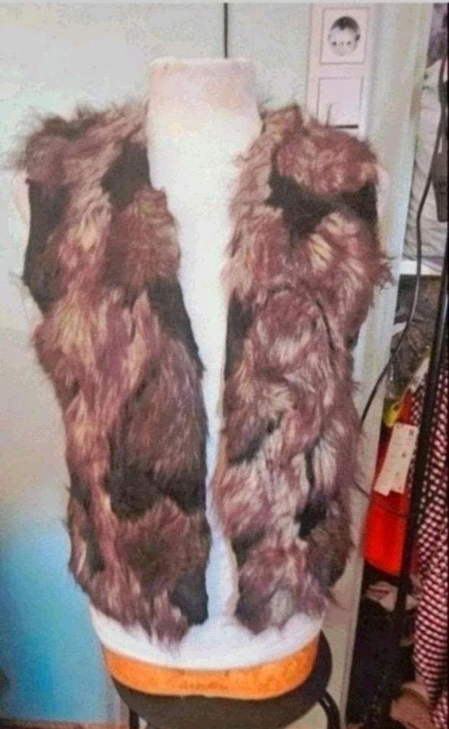 Bruin bont vest, Ophalen of Verzenden, Zo goed als nieuw, Maat 38/40 (M), Bruin