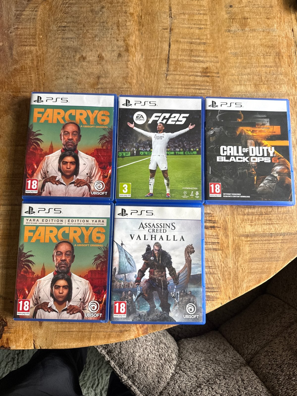 PS5 Games Bundel: Far Cry 6, FC 25, Call of Duty, Valhalla, Online, Vanaf 18 jaar, Overige genres, 1 speler