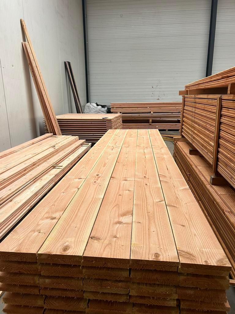 Douglas plank 2.2x20x200/300/400 cm, Ophalen of Verzenden, Nieuw, 250 cm of meer, Planken