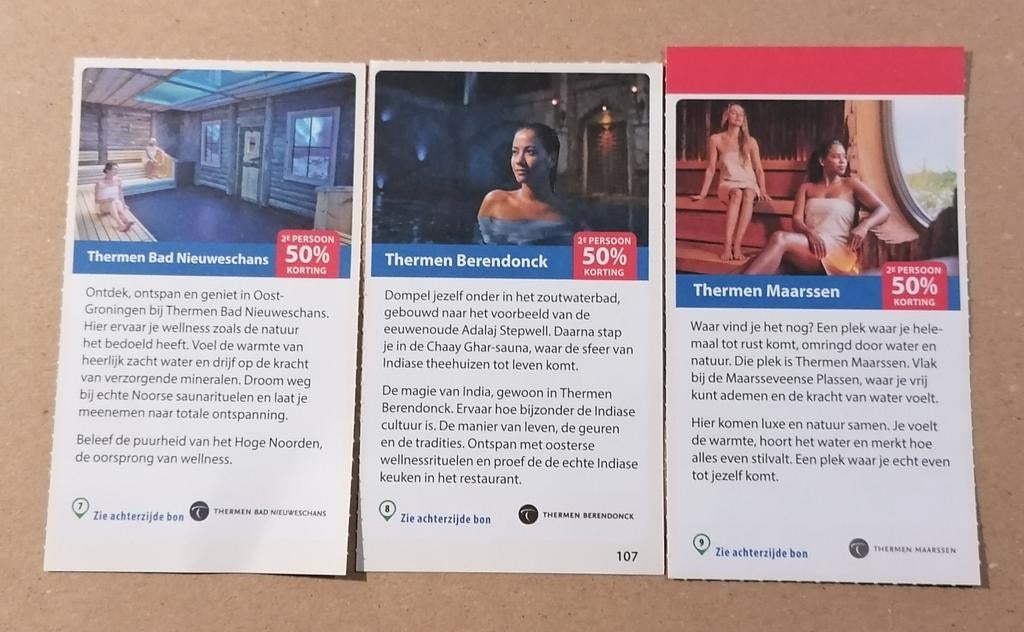 Sauna kortings bonnen, Drie personen of meer, Kortingsbon, Spa of Sauna