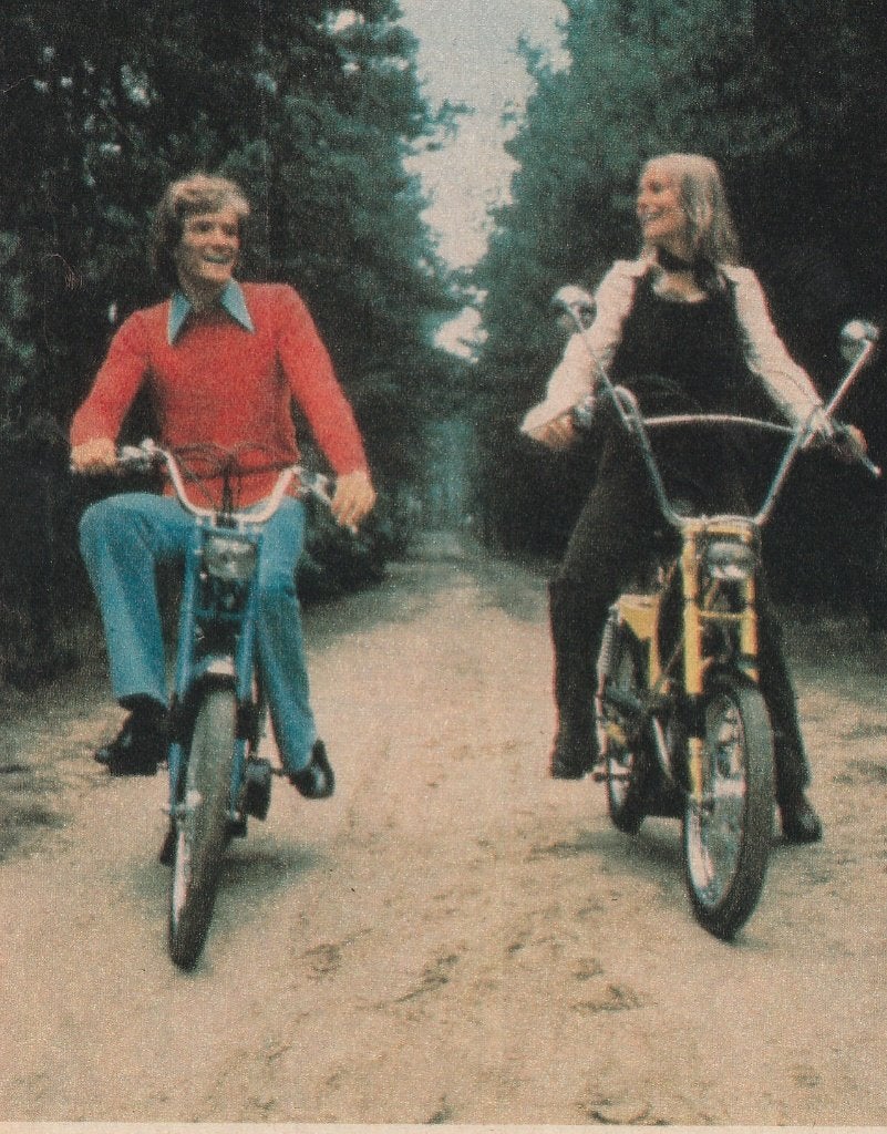 Retro reclame 1978 Starflite brommer die kun je huren, Verzenden, Overige typen