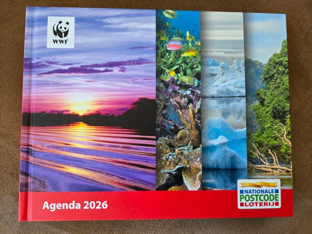 NIEUW Postcodeloterij agenda 2026 Wereld Natuurfonds, Ophalen, Nieuw, Onbekend