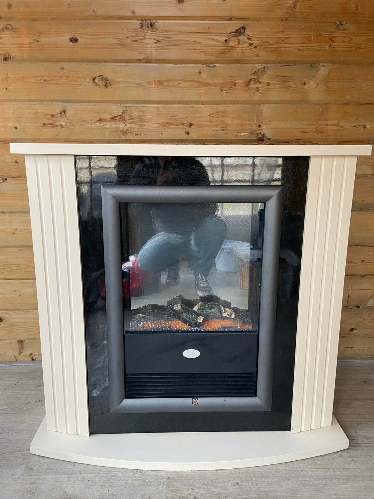 Elektrische Haard EWT Optiflame Mozart MZT20, Ophalen, Gebruikt, Vrijstaande haard, Elektrische haard