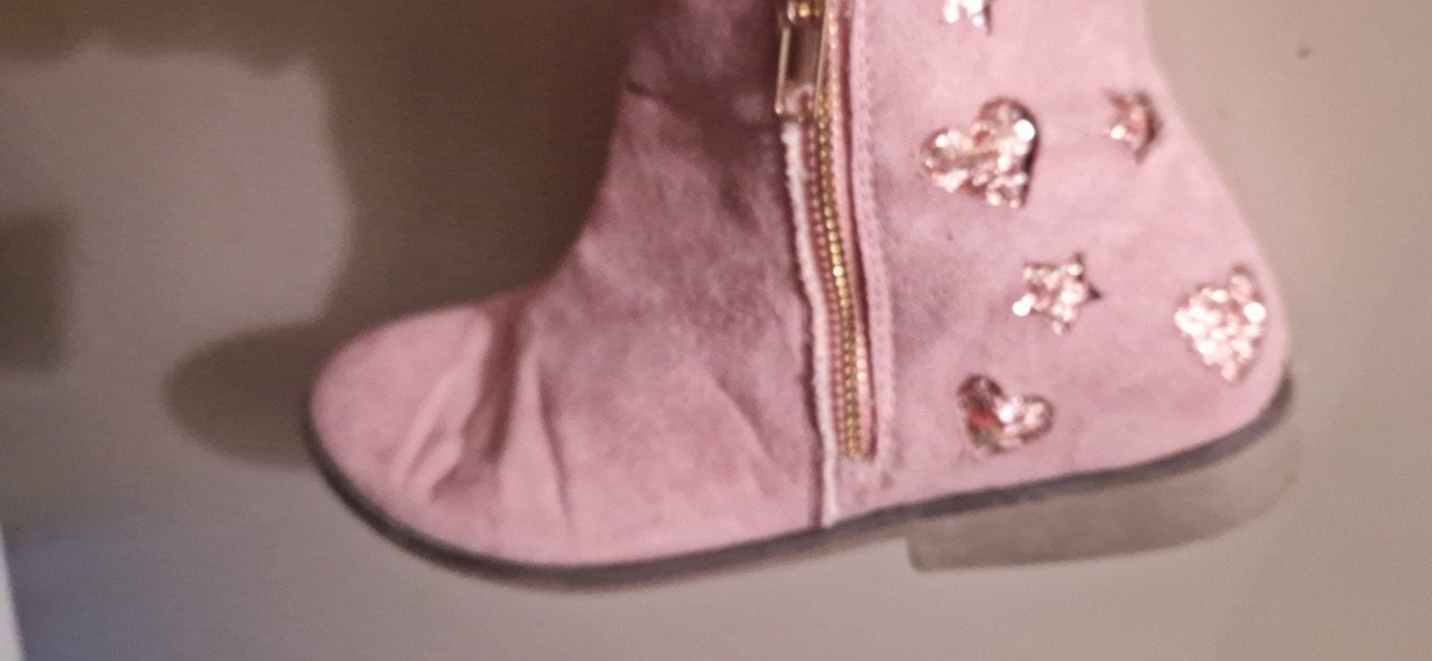Nieuwe roze laarzen met hartjes en sterren, maat 35/36, Ophalen of Verzenden, Nieuw, Meisje, Laarzen