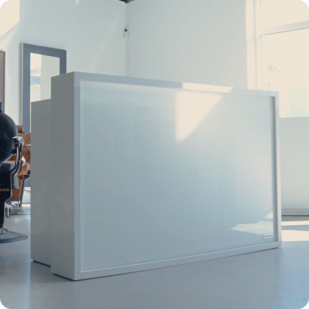 Salon Ambience Receptie Millennium - LED, Spaanplaat of MDF, Info@salonambience.com, Zo goed als nieuw, Overige merken