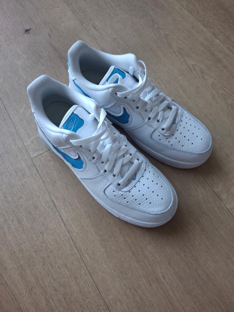 Nike Air Force 1 Low Wit Blauw nieuw, Wit, Nike Air, Nieuw, Ophalen of Verzenden