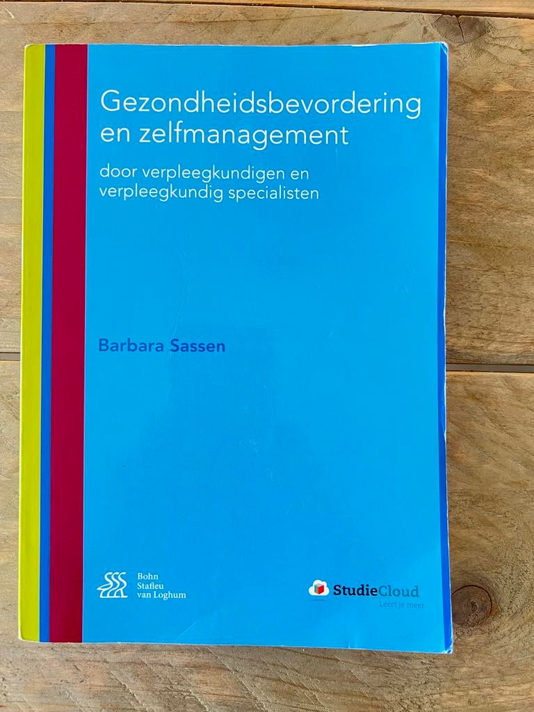 Gezondheidsbevordering en zelfmanagement - Barbara Sassen, Ophalen of Verzenden, Gamma, Zo goed als nieuw, HBO