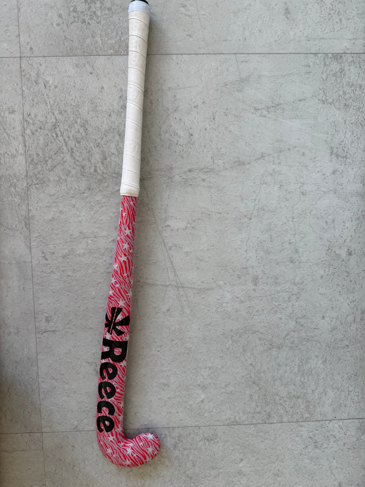 Reece hockeystick - roze/zwart met sterren en strepen, Sport en Fitness, Ophalen, Gebruikt