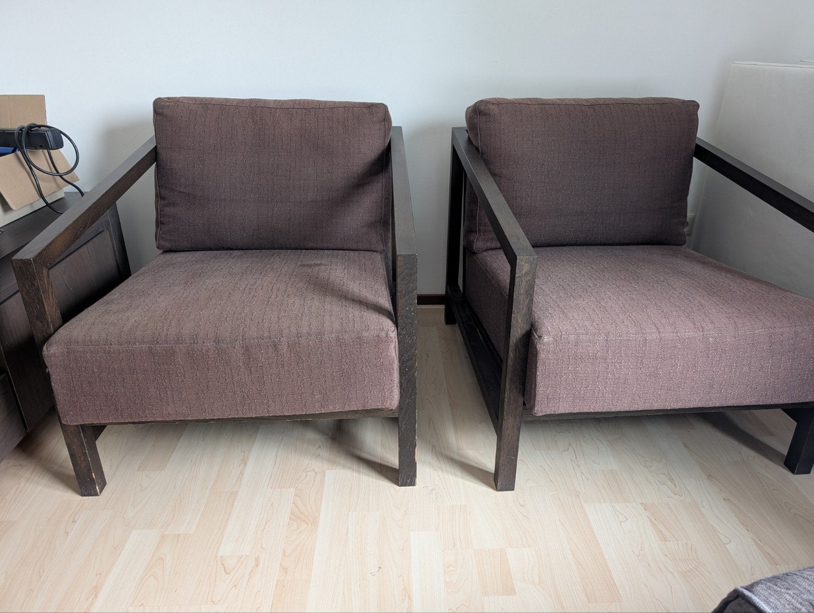 Piet Boon Engel fauteuils / stoelen - 2 stuks - design, Gebruikt, 75 tot 100 cm, Ophalen of Verzenden, Stof
