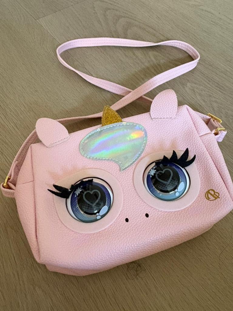 Roze Purse Pet Eenhoorn Tasje met Grote Ogen, Kinderen en Baby's, Kindermode-accessoires, Ophalen of Verzenden, Zo goed als nieuw