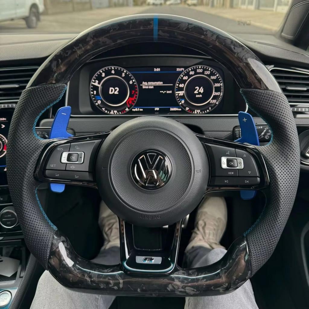 Volkswagen Golf GTI 7/ 7.5 R Custom carbon sturen MULTIFUNC-, Ophalen of Verzenden, Nieuw, Volkswagen