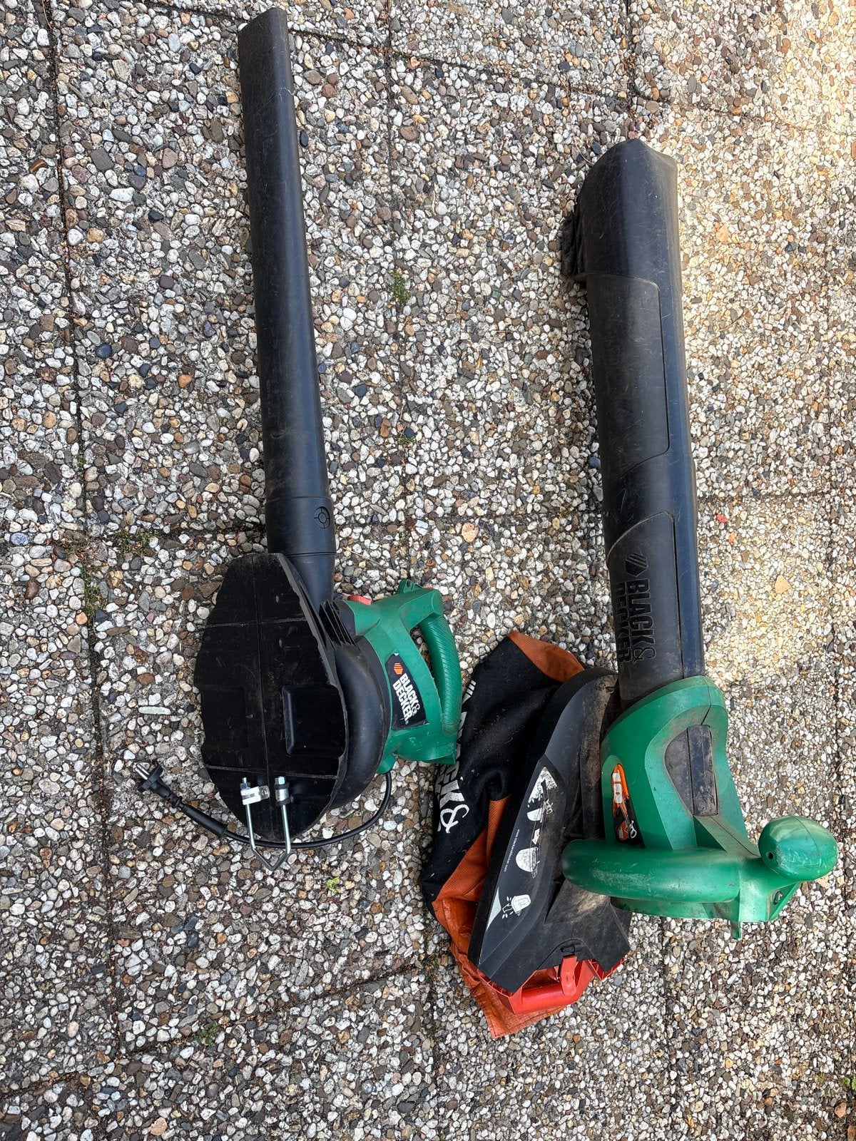 Black & Decker Bladblazer/Bladzuiger set, Ophalen, Gebruikt, Handgedragen, Met opvangzak