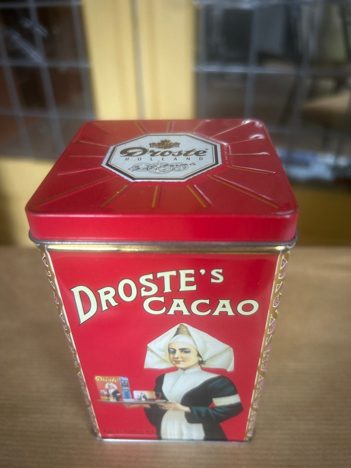 Vintage Droste Cacao Blik - Decoratief Verzamelobject, Ophalen of Verzenden, Gebruikt, Overige, Droste