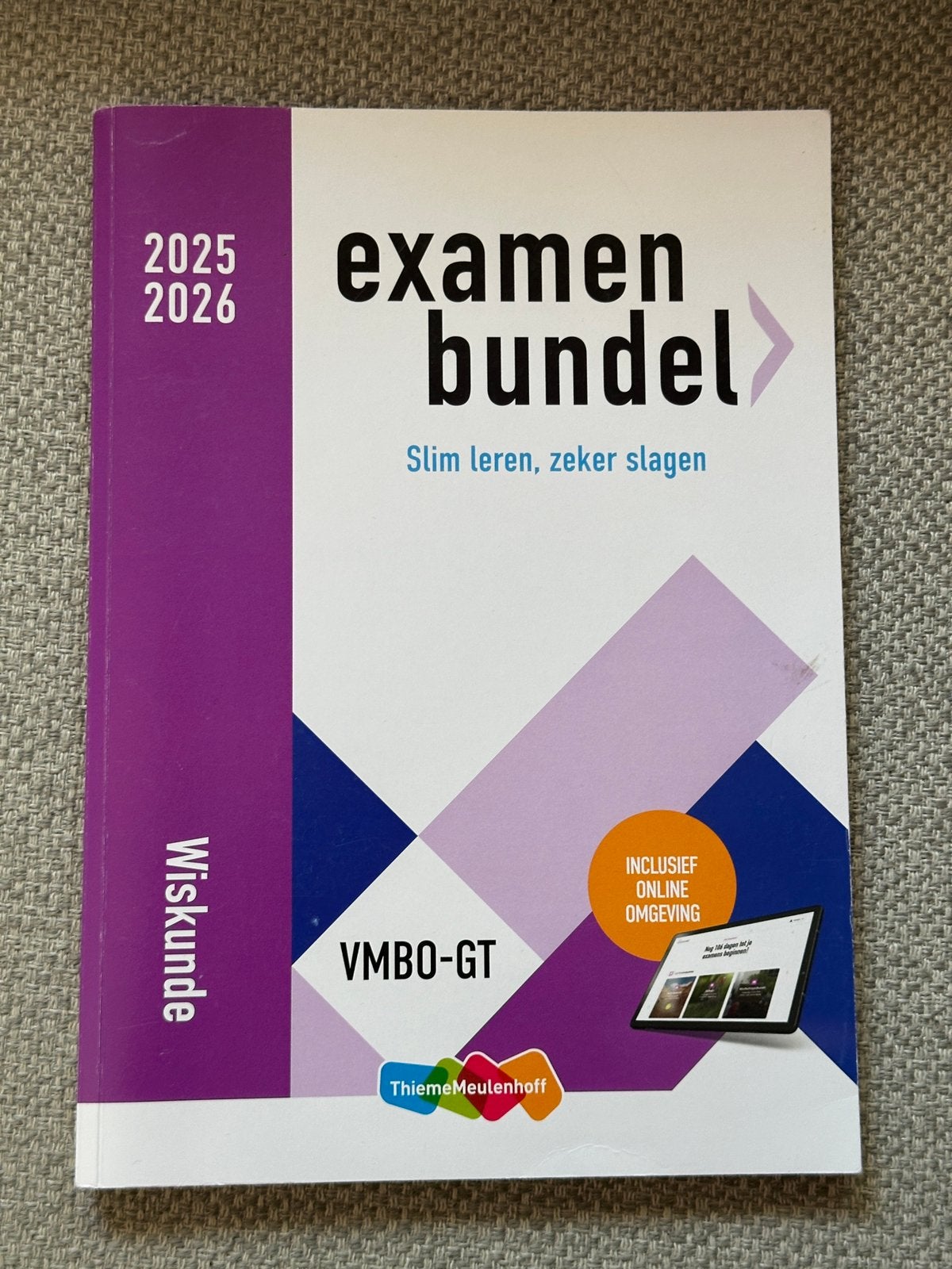 Wiskunde vmbo 4 examen bundel, Ophalen of Verzenden, Zo goed als nieuw, VMBO