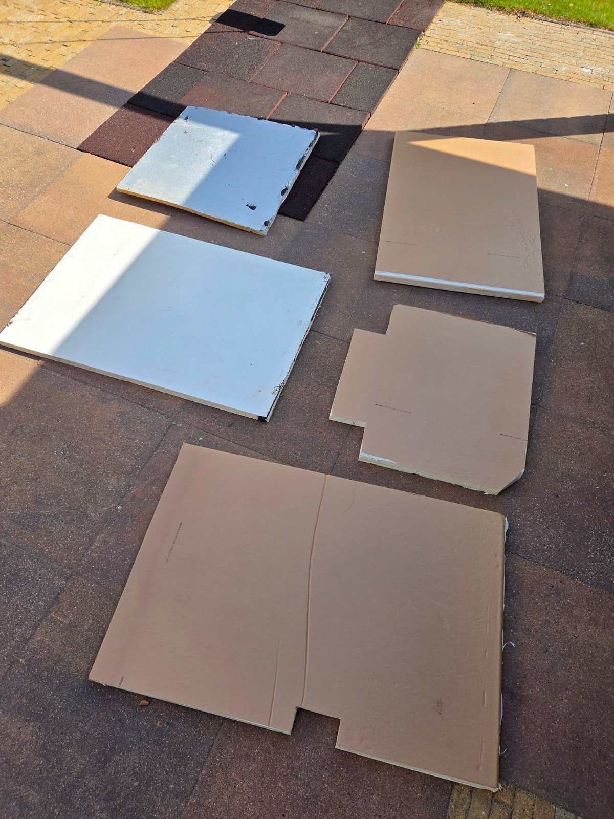 Reststukken PIR isolatieplaten (40mm, 30mm, 20mm), Dakisolatie, Gebruikt, Hardschuim (Pir), Minder dan 5 m²