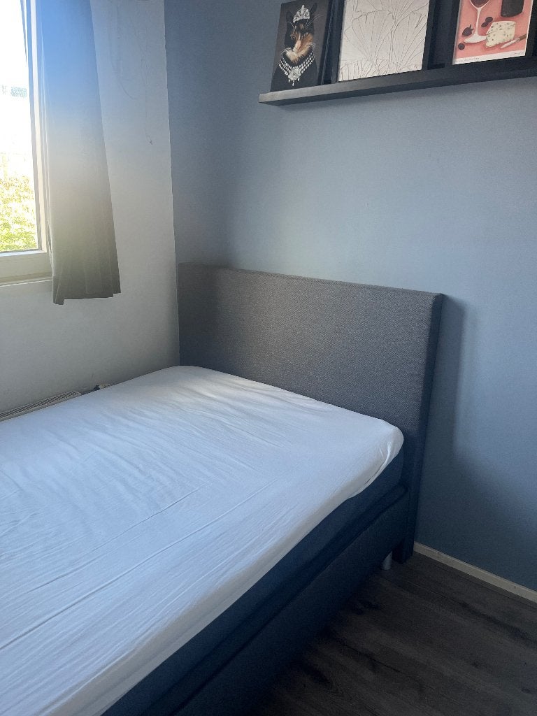 Boxspring 120x200 Leen Bakker Alta, Ophalen, Gebruikt, Twijfelaar, 120 cm