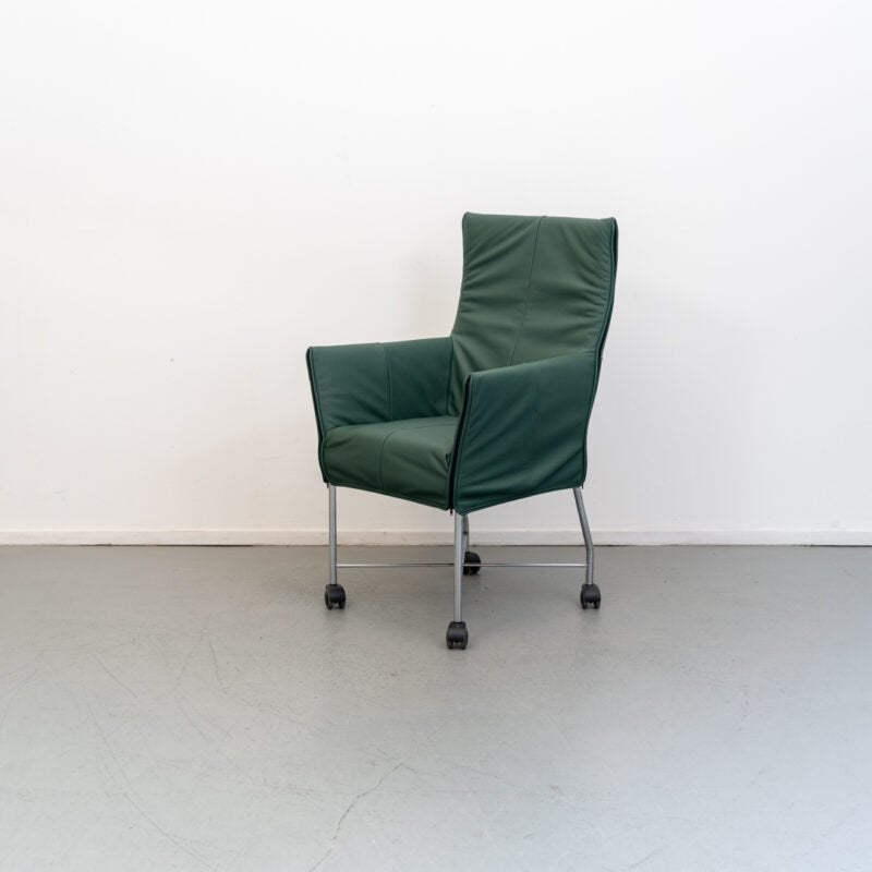 Montis Chaplin stoelen groen + verrijdbaar onderstel, Niet ingevuld, Zo goed als nieuw, Niet ingevuld, Niet ingevuld