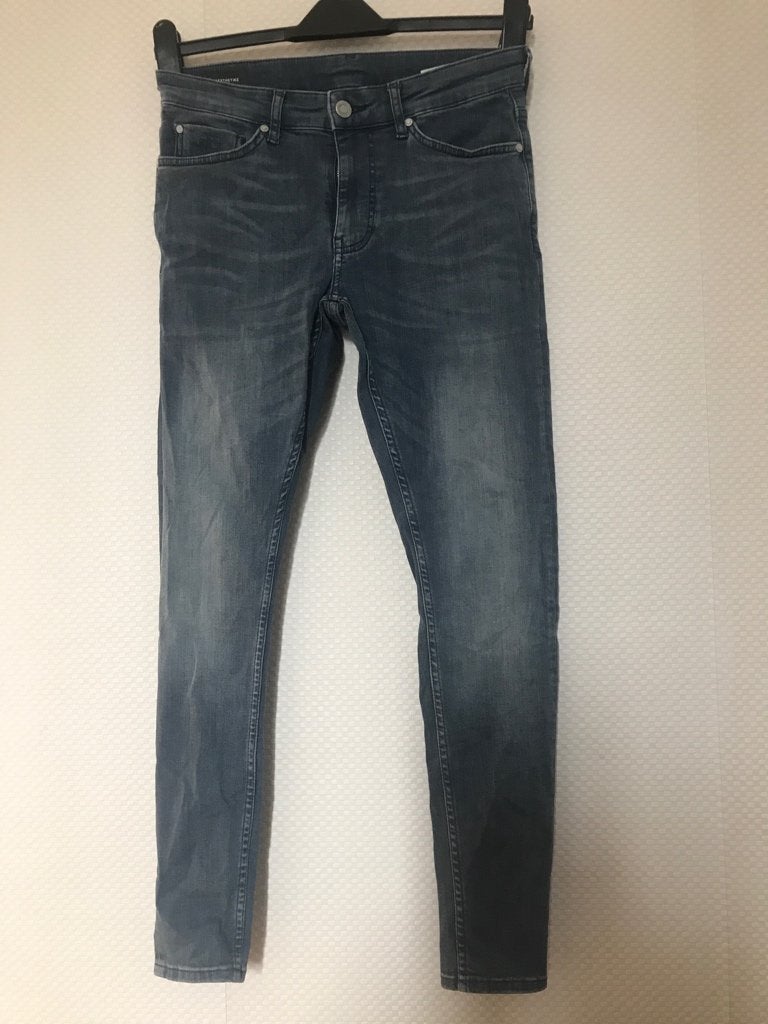 (9) Daily Aesthetikz blauwe heren spijkerbroek W29 - L30, Blauw, W32 (confectie 46) of kleiner, Ophalen of Verzenden, Zo goed als nieuw