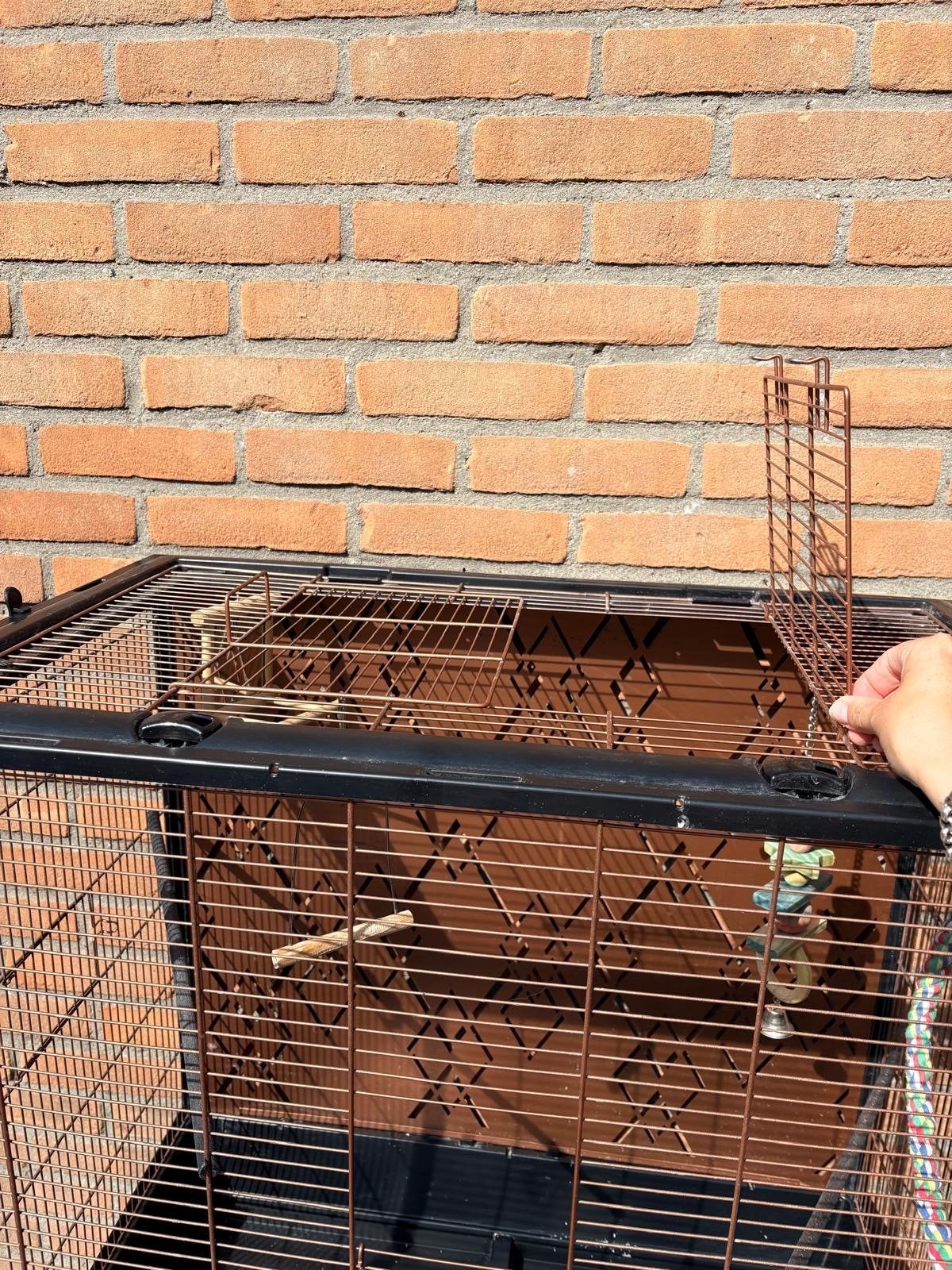 Grote vogelkooi, Ophalen, Zo goed als nieuw, Metaal, Vogelkooi