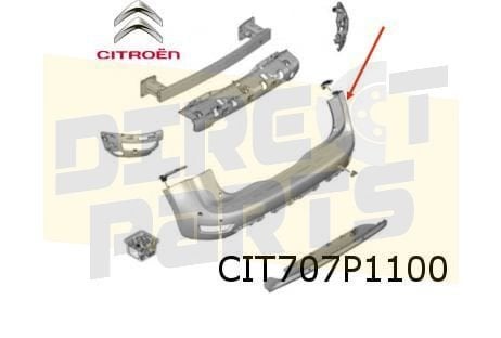 Citroën C4 SpaceTourer (6/18-) achterbumper (Te Spuiten) Ori, Verzenden, -, Nieuw, Achter