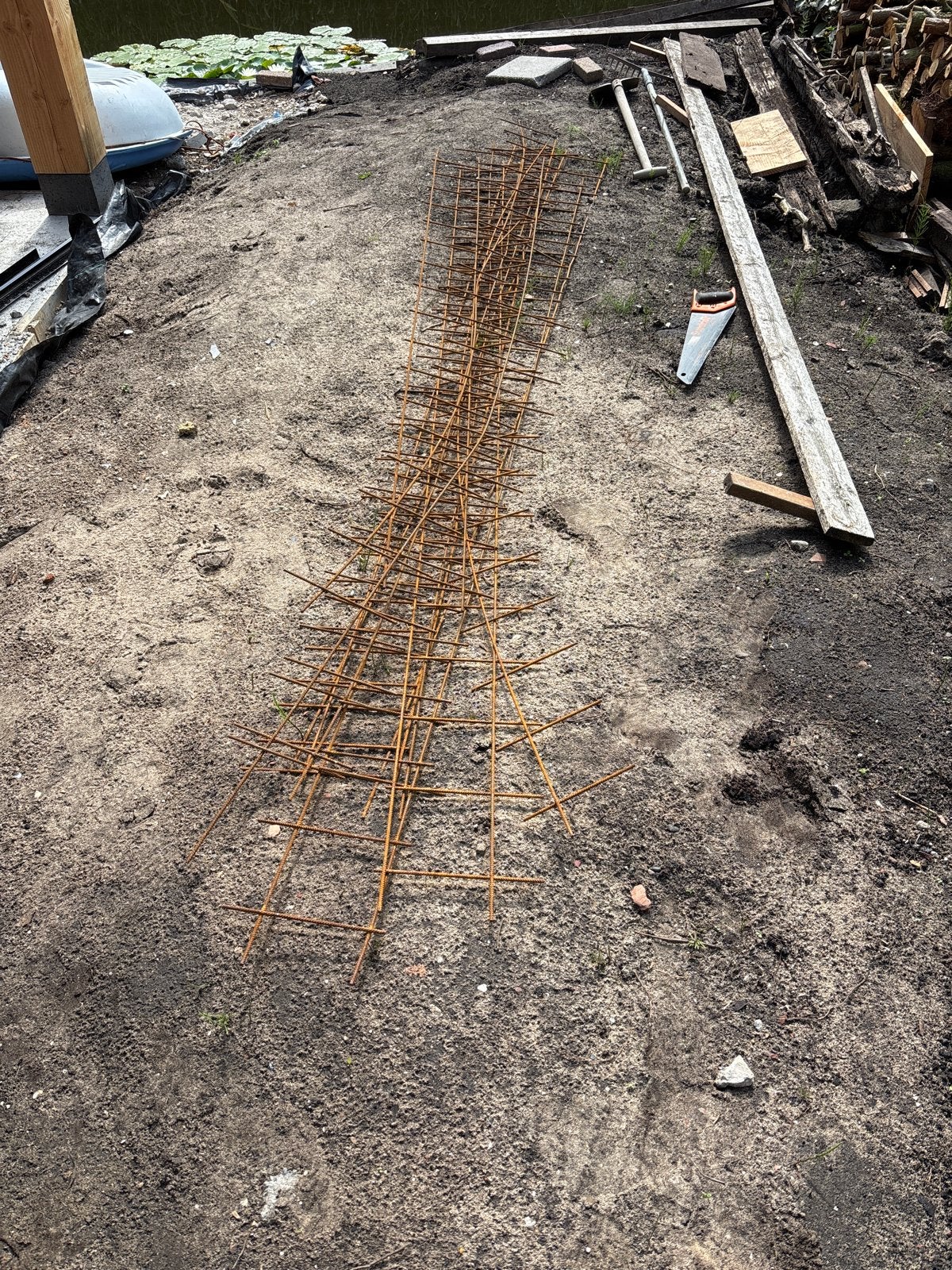 Betonijzer / Wapeningsstaal 130 cm lang, Ophalen, Gebruikt