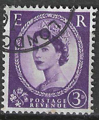 Groot-Brittannie 1952/1954 - Yvert 267 - Elisabeth II (ST), Verzenden, Gestempeld