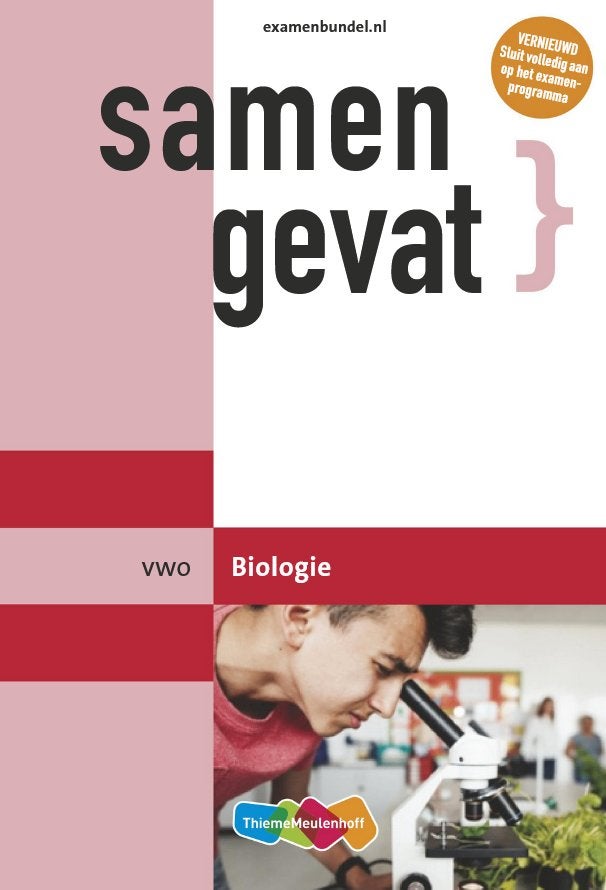 VWO Samengevat Biologie, VWO, Biologie, ThiemeMeulenhoff, Ophalen of Verzenden