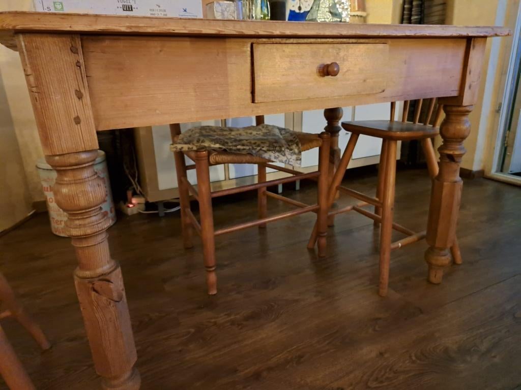 Tafeltje te koop, Gebruikt, 75 cm of meer, 60 cm of meer, Rechthoekig