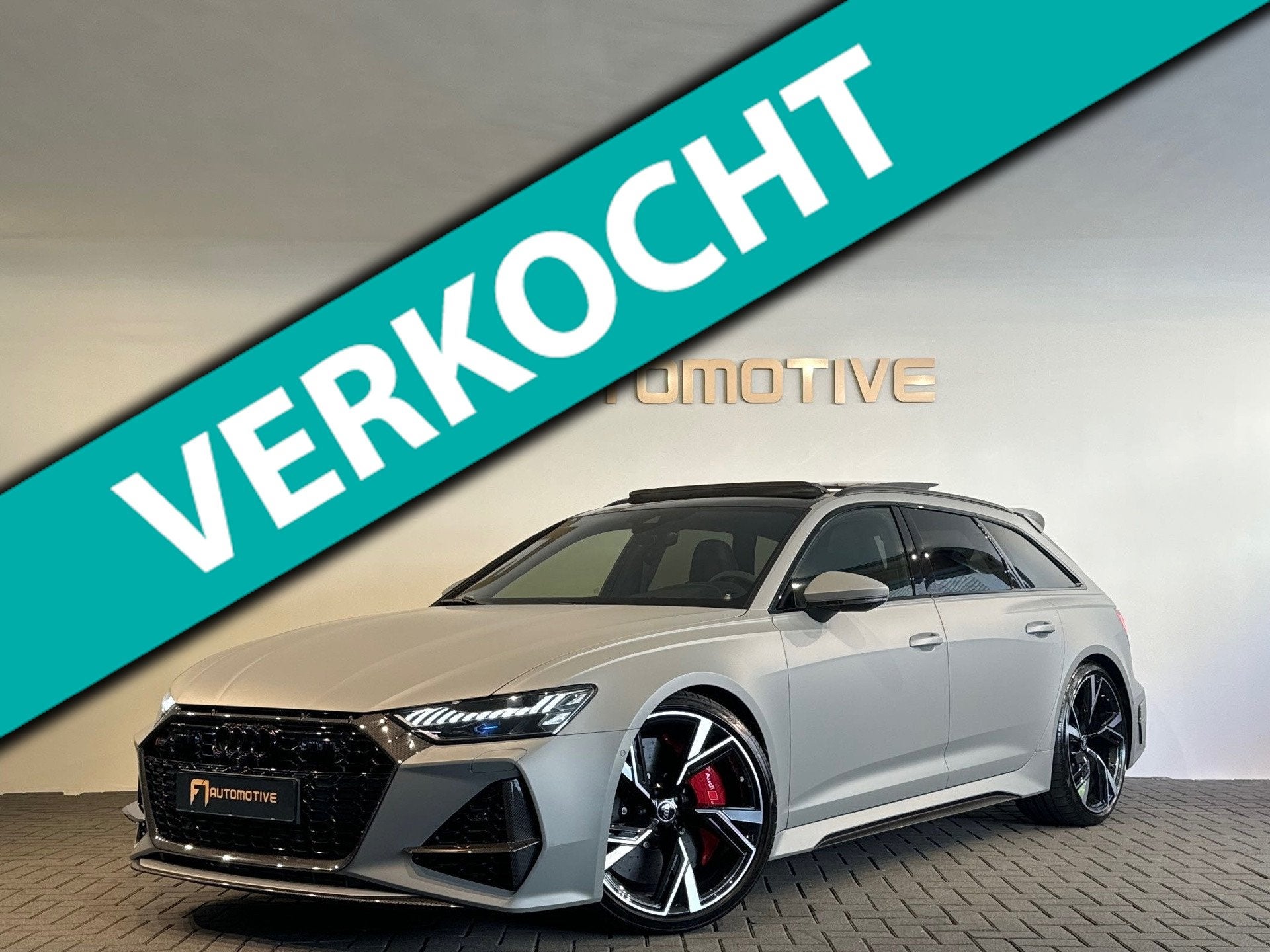 Audi RS6 Avant TFSI quattro Pano|Ceramic|HuD|B&O 3D|PPF|Carb, Auto's, Audi, Automaat, Gebruikt, Adaptive Cruise Control, 600 pk