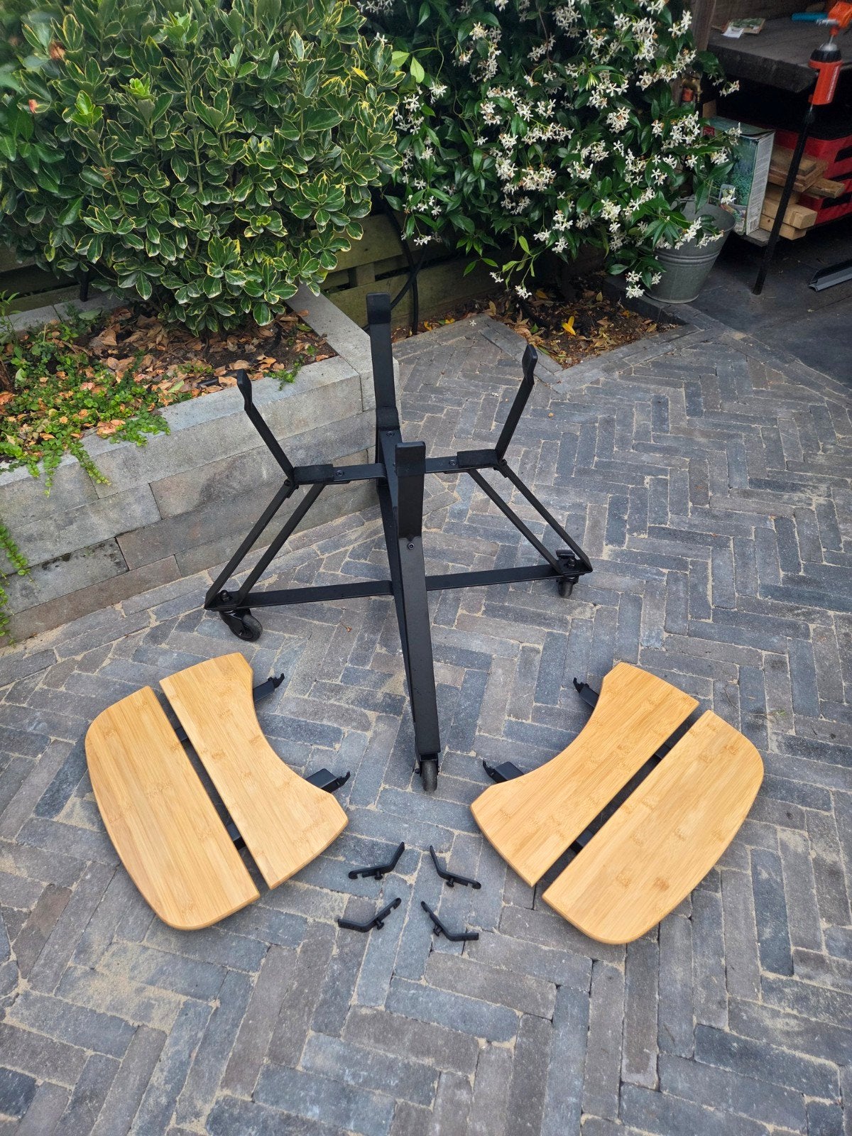 Kamado onderstel 21 inch met zijtafels, Ophalen, Nieuw
