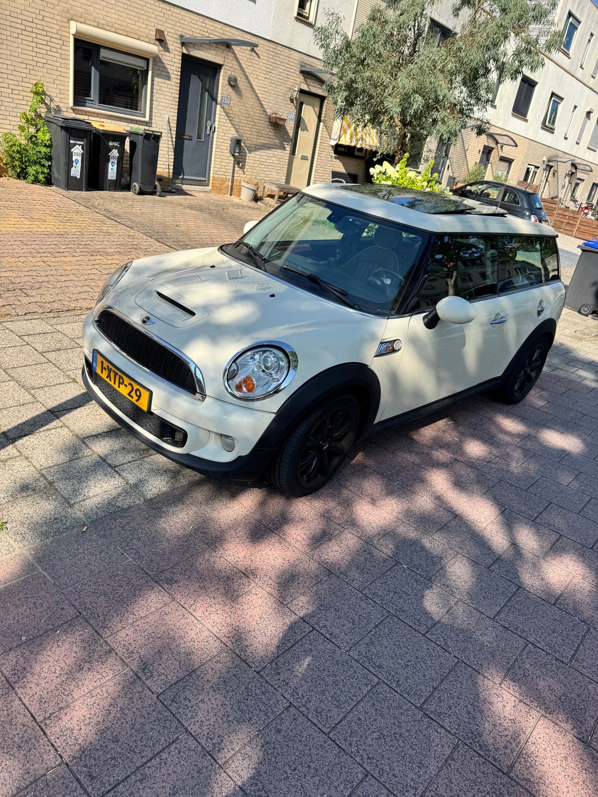 Mini Clubman Cooper S AUT 2008 Wit panoramadak, xenon, leder, Auto's, Mini, Clubman, 4 cilinders, 4 stoelen, Wit