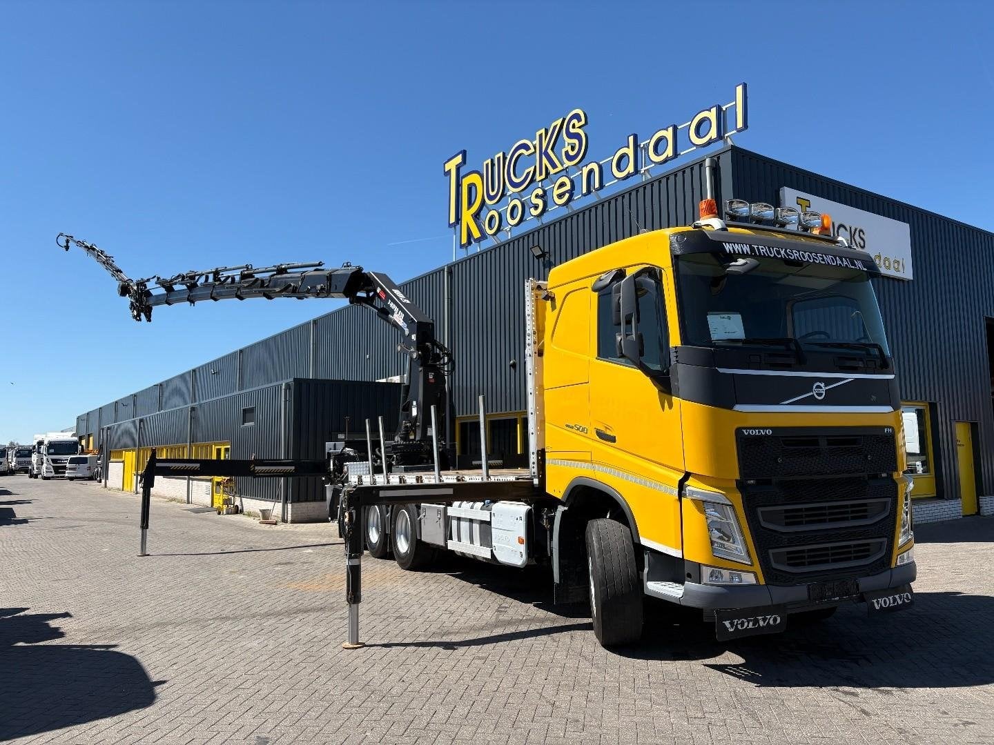 Volvo FH 500 + HIAB 638 E-6 + JIB 6x + 8X4 TRIDEM + EURO 6 +, Automaat, Euro 6, Overige kleuren, Navigatiesysteem