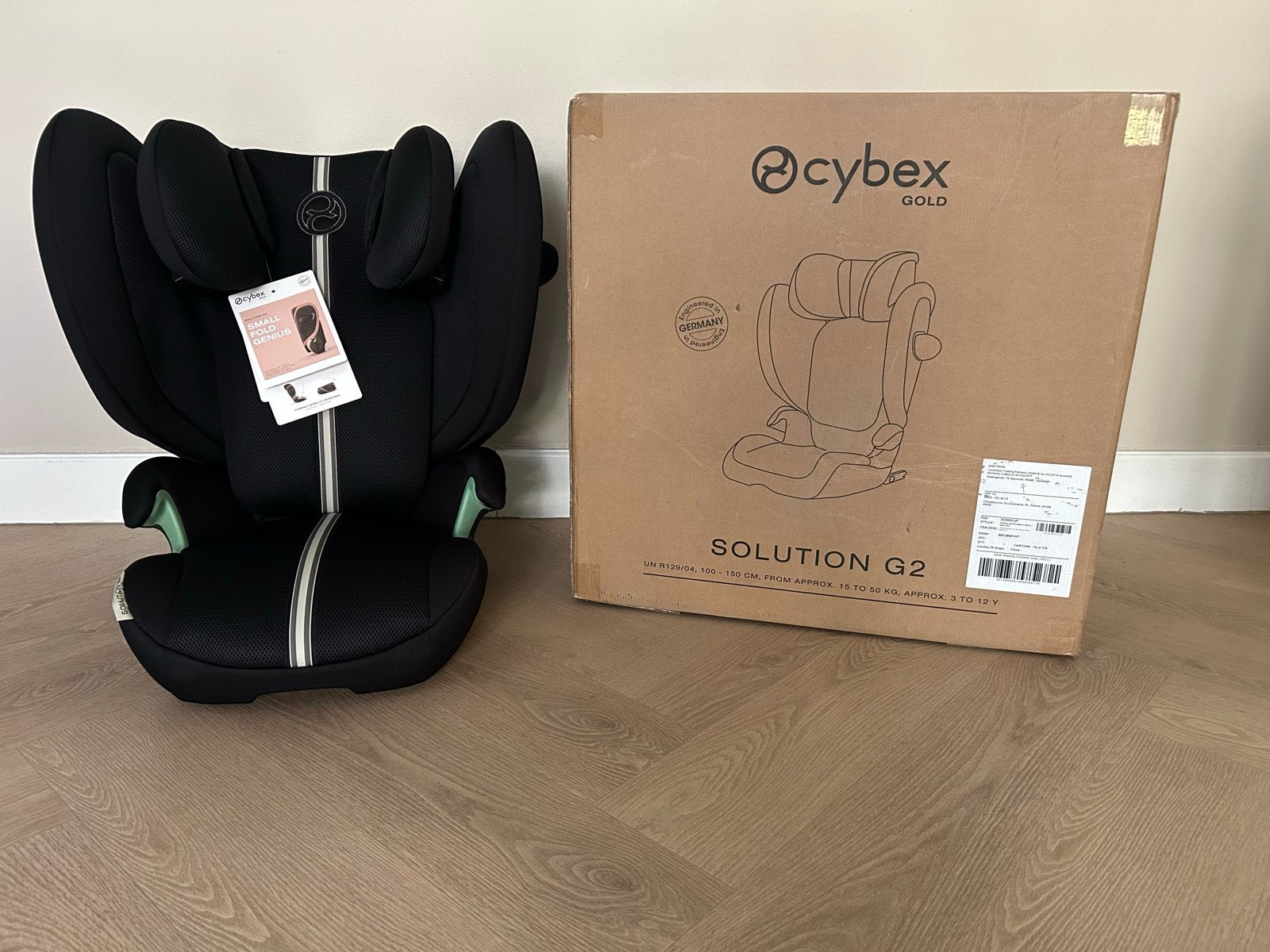 Cybex Solution G2 Plus isofix autostoel zwart (nieuw), 15 t/m 36 kg, Verstelbare rugleuning, Nieuw, Isofix