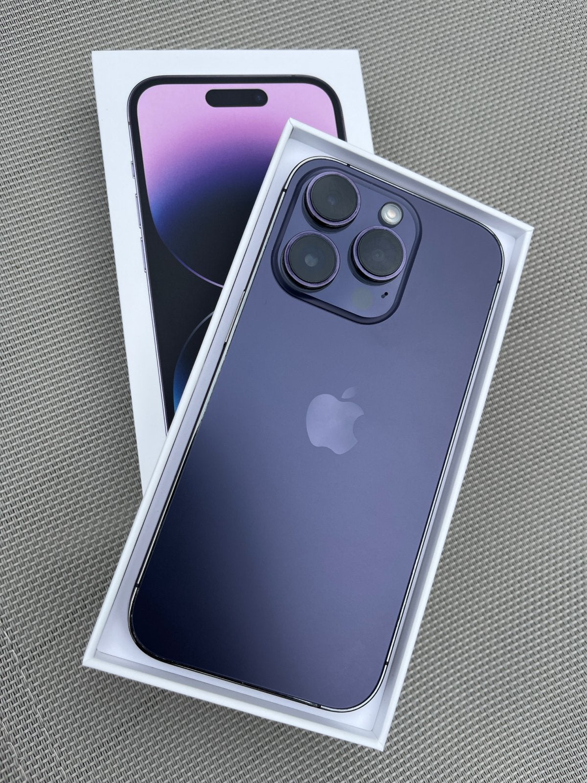 iPhone 14 Pro 128GB Dieppaars - Batterij 100%, Telecommunicatie, Mobiele telefoons | Apple iPhone, Ophalen, Paars, Zo goed als nieuw