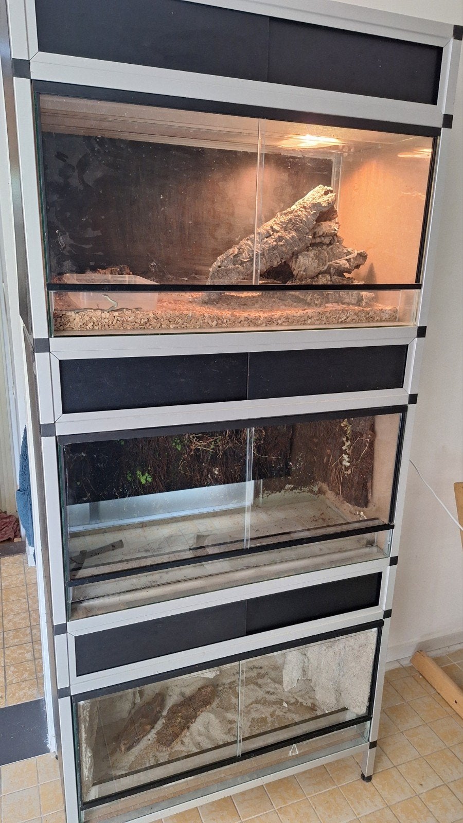 Terrariumstelling, Ophalen