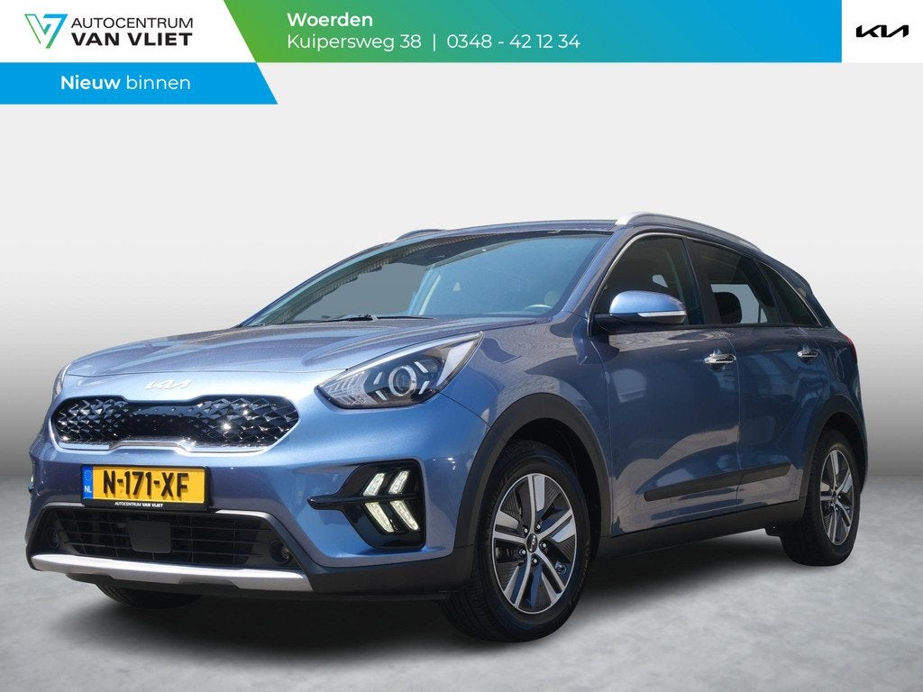 Kia Niro 1.6 GDi Hybrid DynamicLine | Trekhaak | Adaptief |, 12 maanden, Gebruikt, Euro 6, Blauw