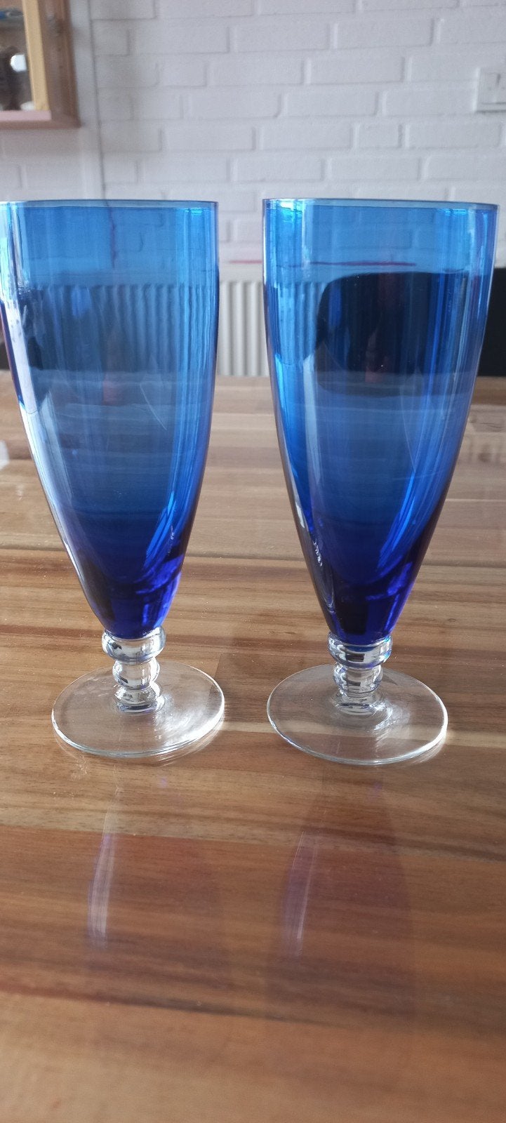 2 Vintage Kobaltblauwe Vazen Max Verboeket, Ophalen