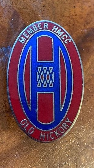 Old Hickory Historical Military Car Club HMCC., Ophalen of Verzenden, Overige soorten, Nederland, Embleem of Badge