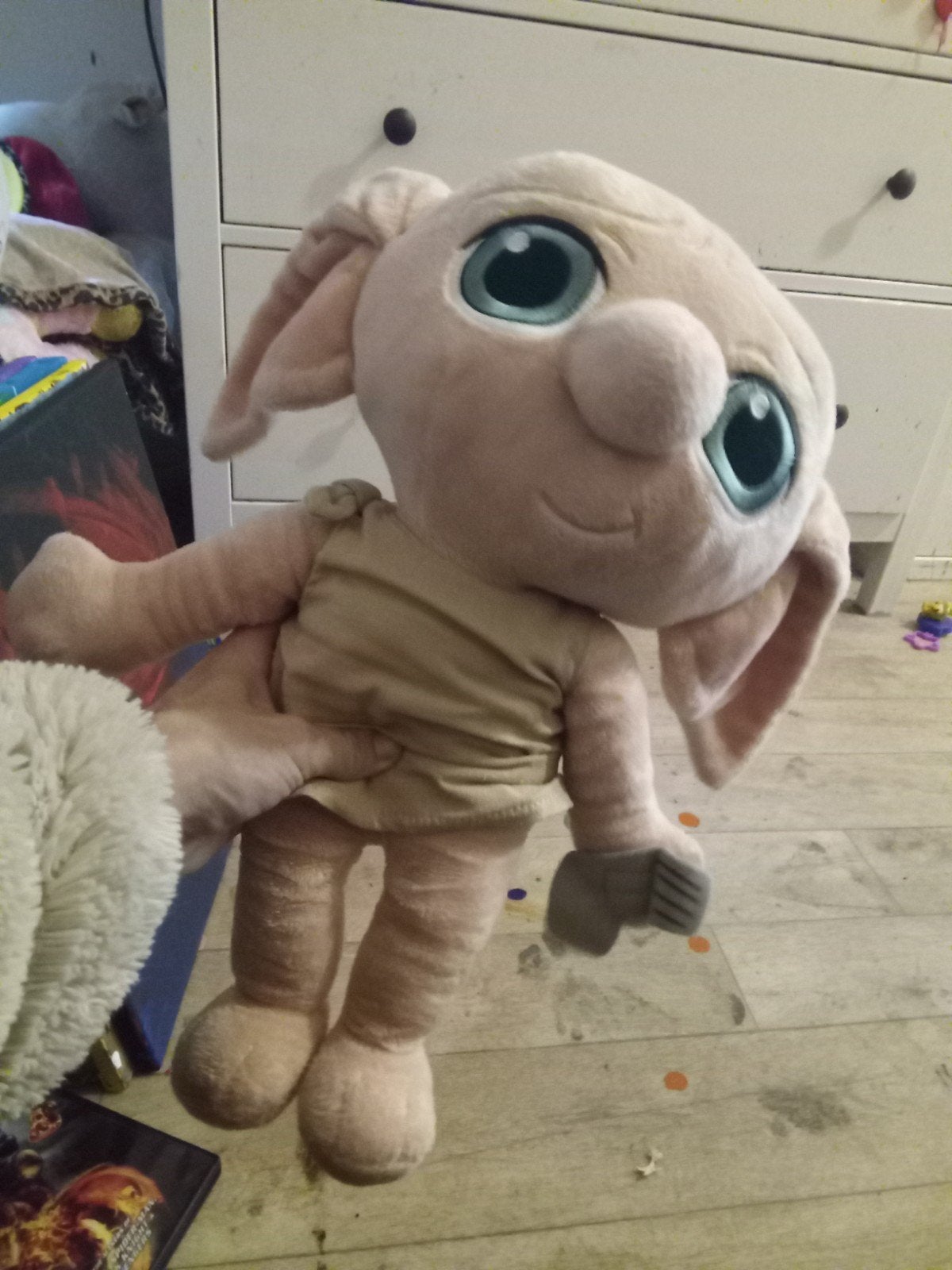 Harry Potter Dobby knuffel huiself sokje in zijn hand, Verzamelen, Efteling, Ophalen of Verzenden, Nieuw, Overige typen
