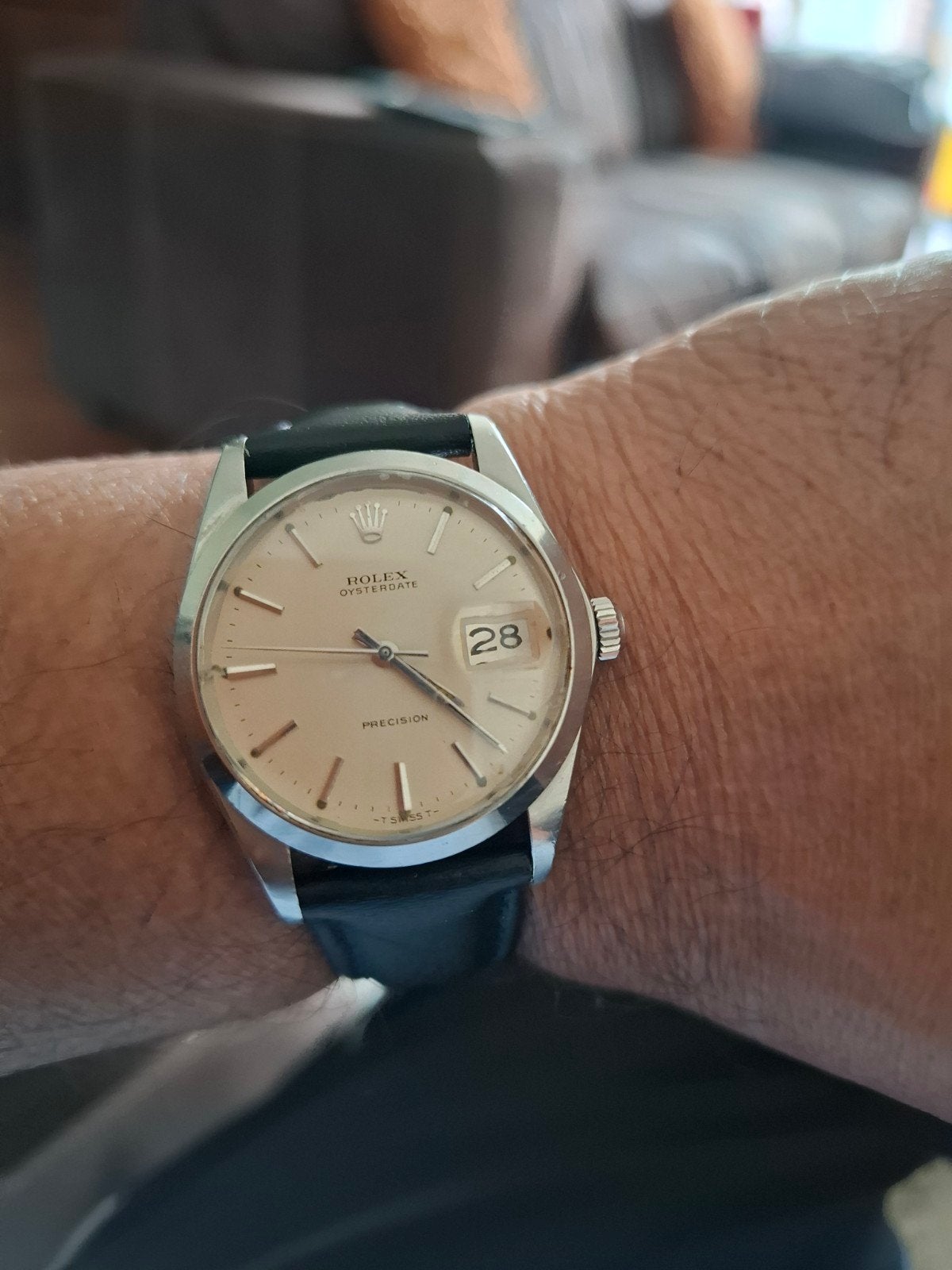 T.k. Rolex datejust oysterdate model 6694, Ophalen of Verzenden, Staal